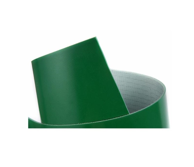 Cinta transportadora de PVC verde
