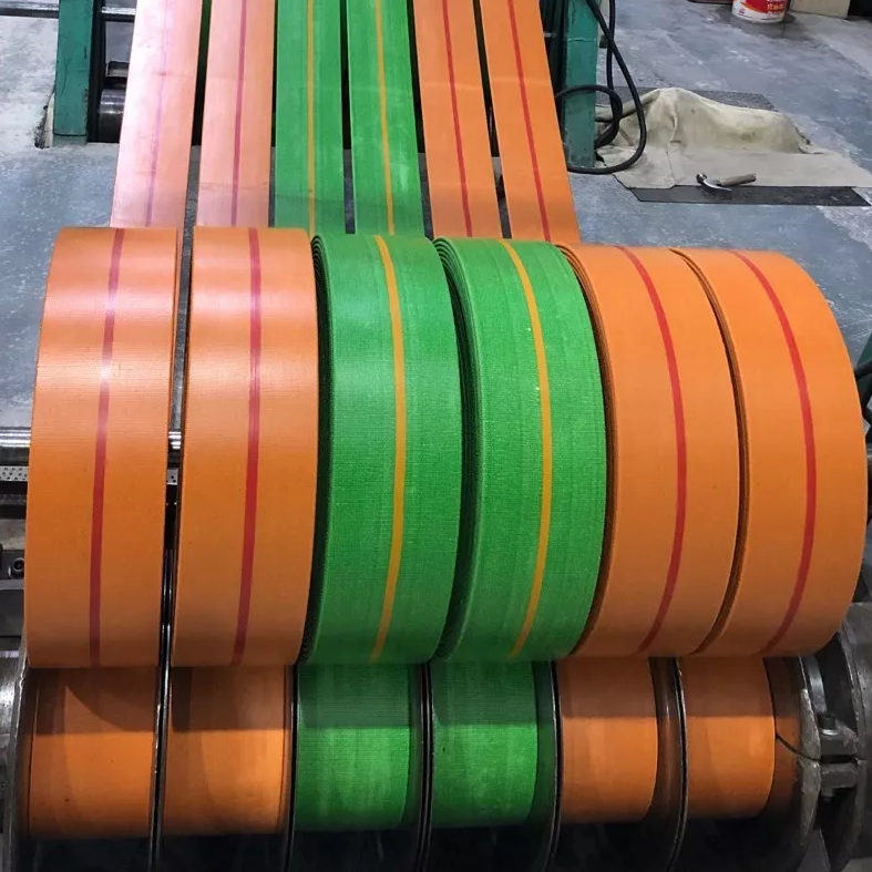 Correa de transmisi&oacute;n plana de borde redondo