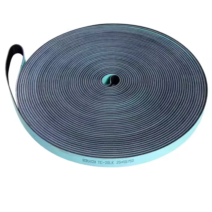 Cintur&oacute;n de transmisi&oacute;n plana verde/negro oscuro 