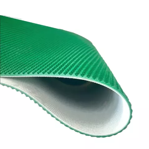 Cinta transportadora de top &aacute;spera de PVC