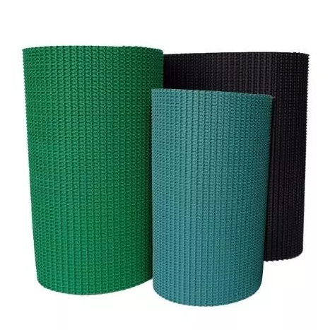 Cinta transportadora de top &aacute;spera de PVC