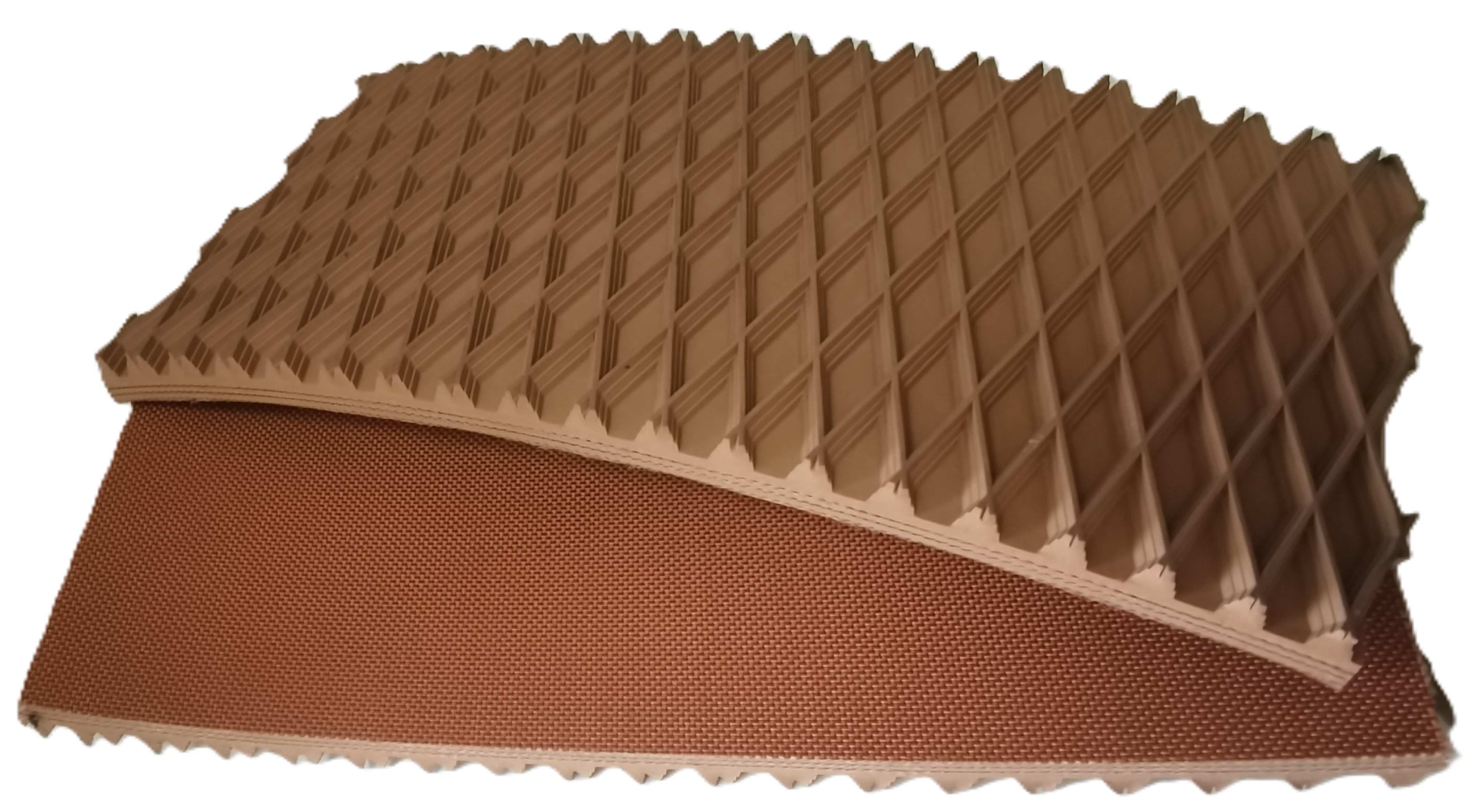 Diamond Top Belt -Tan - 1